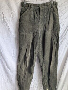 Vintage United Colors Of Benetton Olive Corduroy Tapered Pants